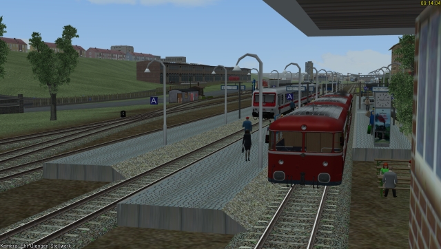 Blick vom Stellwerk Giengen